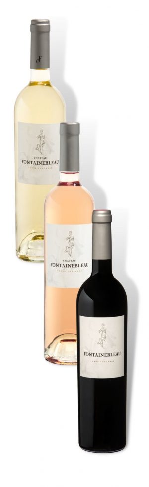 Coffret découverte 3 bouteilles chateau fontainebleau cotes de provence blanc rouge rose